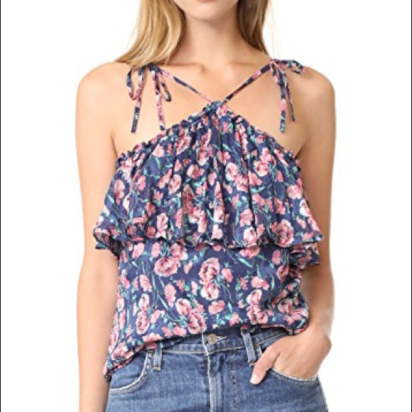Rebecca Taylor Tea rose Floral tank - Picture 3 of 7